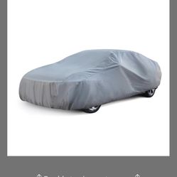 Season Guard Car Cover Dirtproof, Waterproof, Breathable, Snow Dustproof, Indoor And Limited Outdoor Car Covers Fits Sedans Up To 185", Gray
