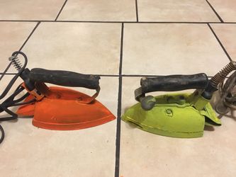 Vintage irons (painted)