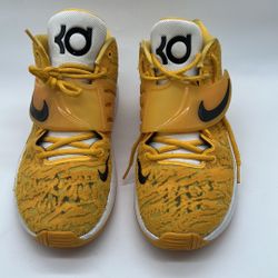 Nike KD14 TB Promo White Yellow Men's Basketball Shoes Sz 11.5(DM5040-702