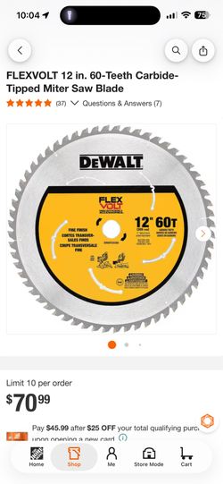 DEWALT saw blade