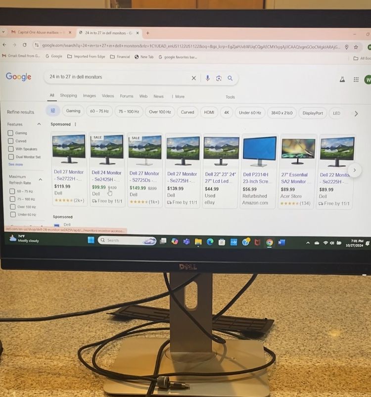 Dell 24” LCD Monitor