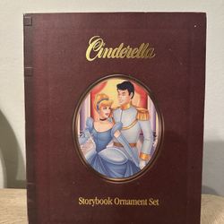 Vintage Cinderella Storybook Ornament Set