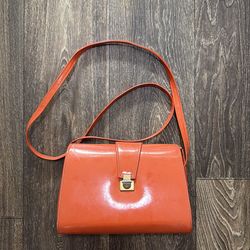 Vintage purse in orange