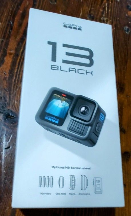 NEW GoPro HERO 13 BLACK 5.3K CAMERA 2 BATTERY BUNDLE, MEMORY CARD, CASE HERO13 HDR 27MP