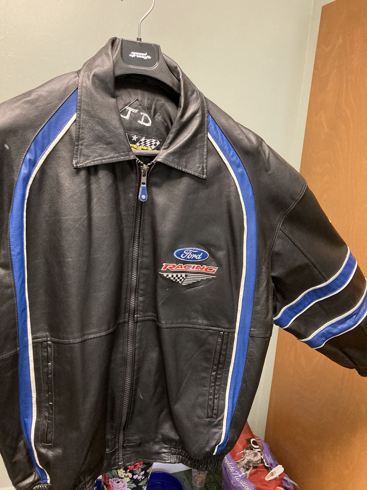 ford racing leather jacket