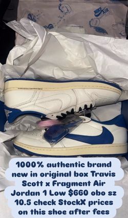 Travis Scott Jordan fragments military blue