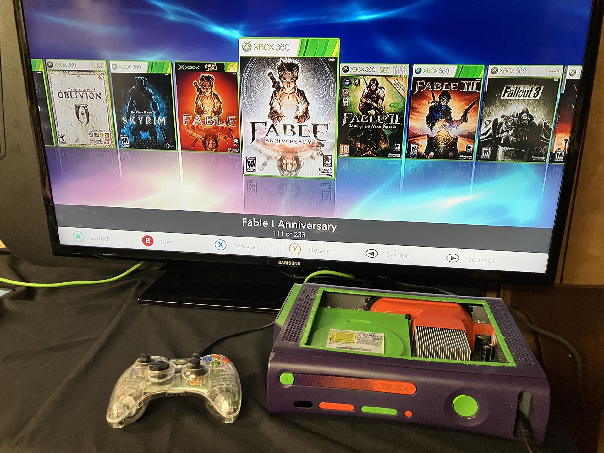 Xbox 360 Fat RGH 1TB SSD 200 Games