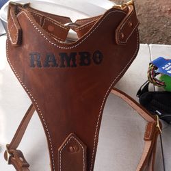 Dog Harness 100% Leather Heavy Duty  Pechera Para Perro Resistente Todas Las Medida