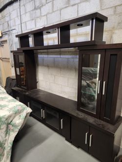 TV Wall Unit Espresso