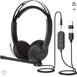 NUROUM Wired Headset - Elevate Your Sound, Perfect for Work and Play