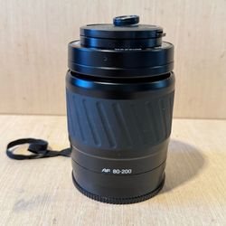Minolta Maxxum 80-200mm f/4.5(22)-5.6 AF Zoom Lens w/Covers-Bag Tested Good Read