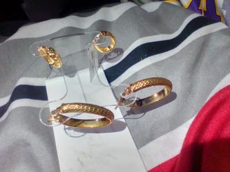 14k Vrml DC Ovl Sterling Silver Earrings 