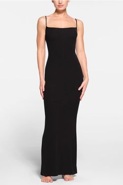 NWT Skims Soft Lounge Long Slip Black - Size XL