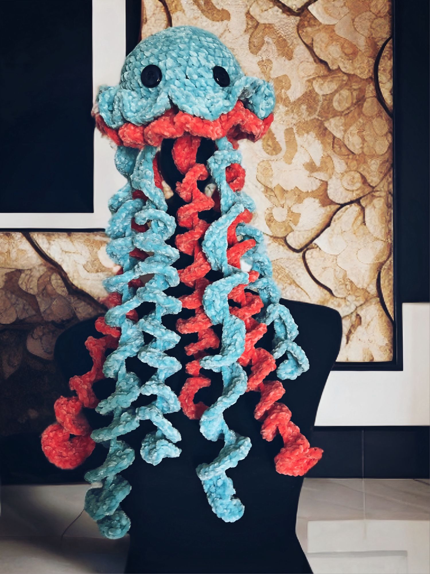 Cute Handmade Jellyfish Plush – Soft Crochet Stuffed Animal