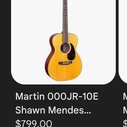 Shawn Mendes Signature Martin Guitar