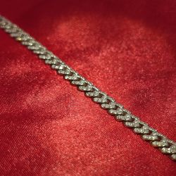 10k Yellow Gold Diamond Cuban Link Bracelet 2.36 ctw