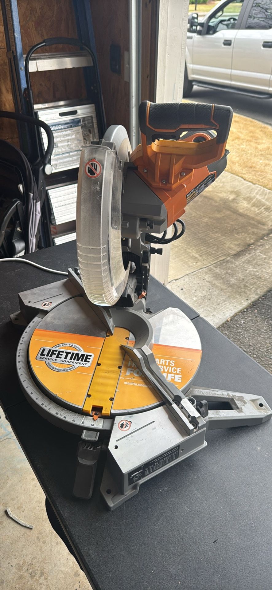 RIDGID 15 Amp Corded 12 in. Dual Bevel Miter Saw with LED Cutline Indicator
