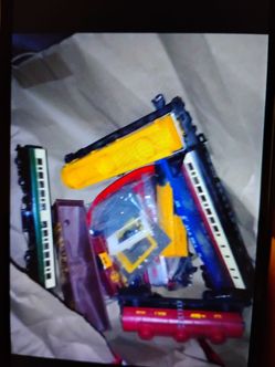 Vintage metal  train set