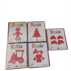 Sizzix The Little Die Cutter Set Of 5 Red