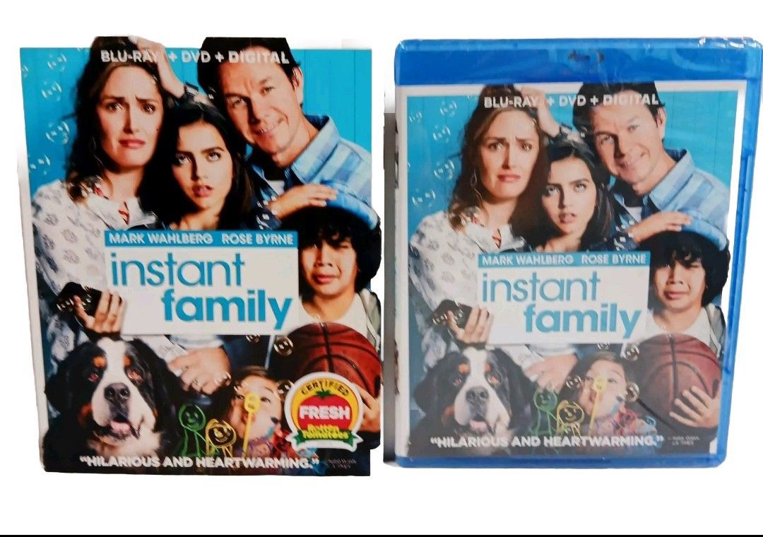 Instant Family: Bu-ray + DVD + Digital 2018 W/Slipcover Brand New Factory Sealed