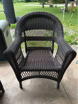 Outdoor Wicker Patio Chair