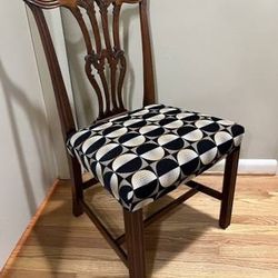 Vintage Mid Century Baker Pierced Slat Chippendale Style Dining Chair