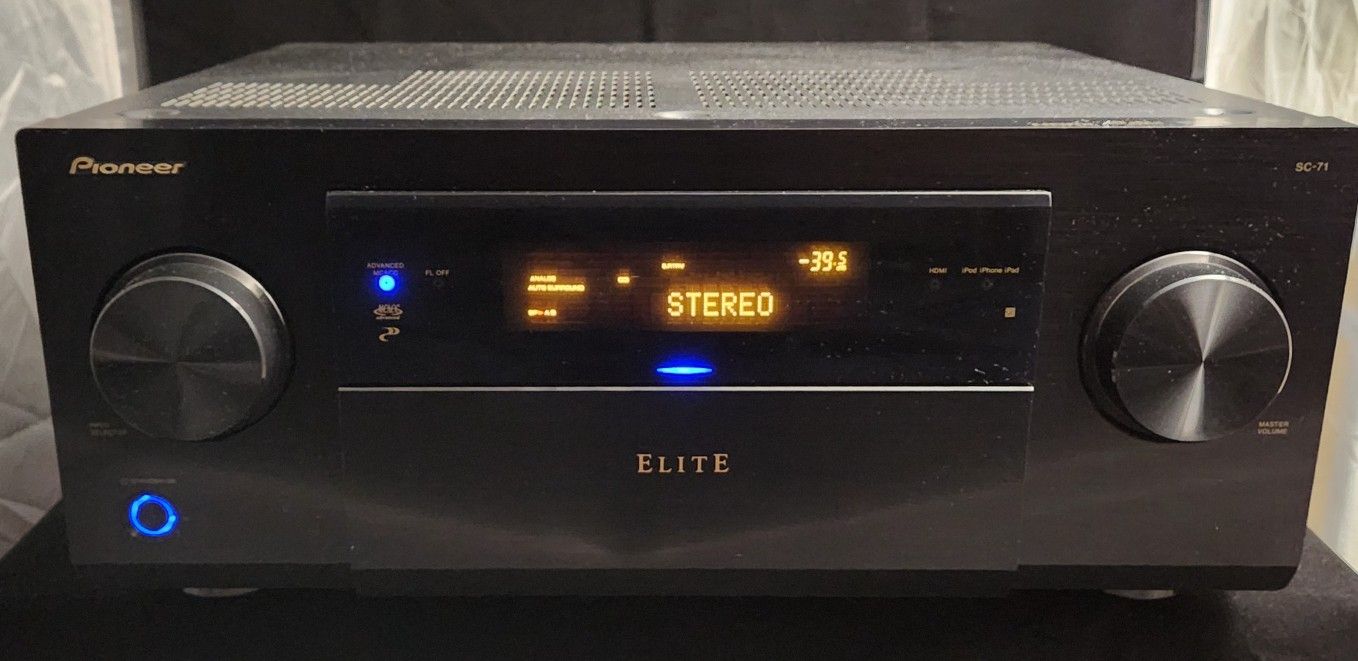 Pioneer Elite SC-71 Audio Video Receiver 7.1 120 Watts Per Channel