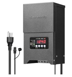 (Brand New in Box) 
DEWENWILS 300W Low Voltage Landscape Transformer, 120V to 12V/15VAC Landscape Lighting Transformer with Photocell Sensor & Timer, 