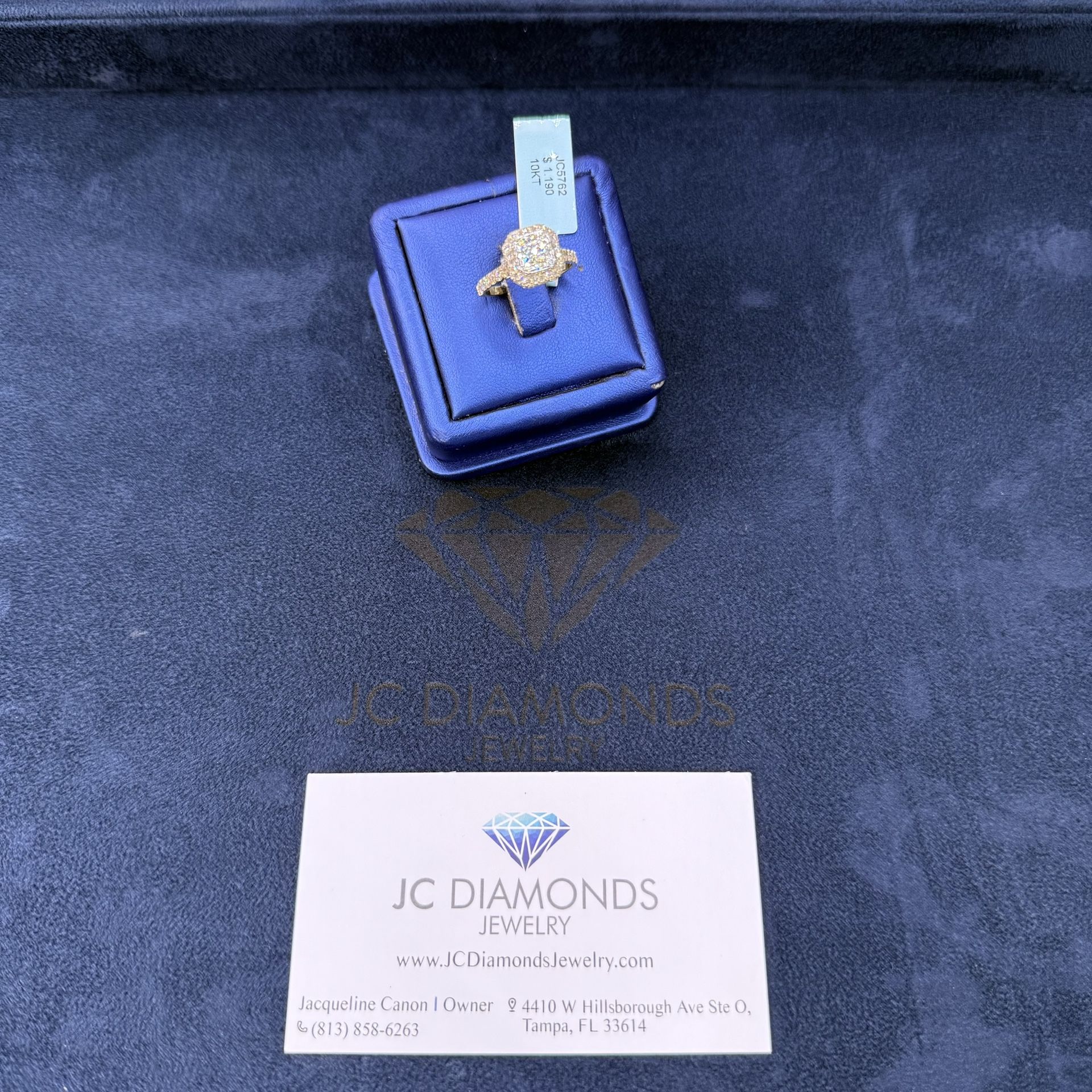Ring Engagement Diamonds Real Yellow Gold 10k Gold