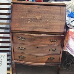 Antique drop secretary Desk