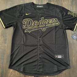 NEW Kobe Bryant KB24 LA Dodgers Lakers Jersey // MLB Black & Stitched/Sewn #8 & 24 Dodgers Betts 50, Freeman 5 , Ohtani 17 // Dodgers Team Jersey