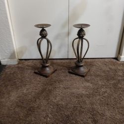 Cast Iron Candle Holders