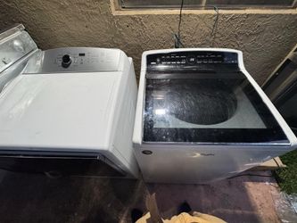 TOP LOAD WASHER AND DRYER