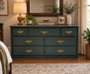 Green dresser/solid wood dresser