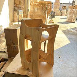 3 in 1 High Kids Chair, Rocking Horse, Hardwood Kids Desk New In Box!!