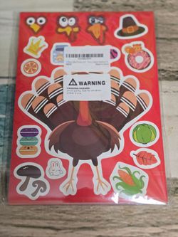 🦃 Thanksgiving Turkey Sticker Activity Set 36 sheets 🦃