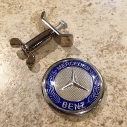 Metal Mercedes Benz Hood Emblem Blue Star Delete