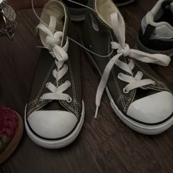 New Converse Side 10 Kids Boys Olive Green