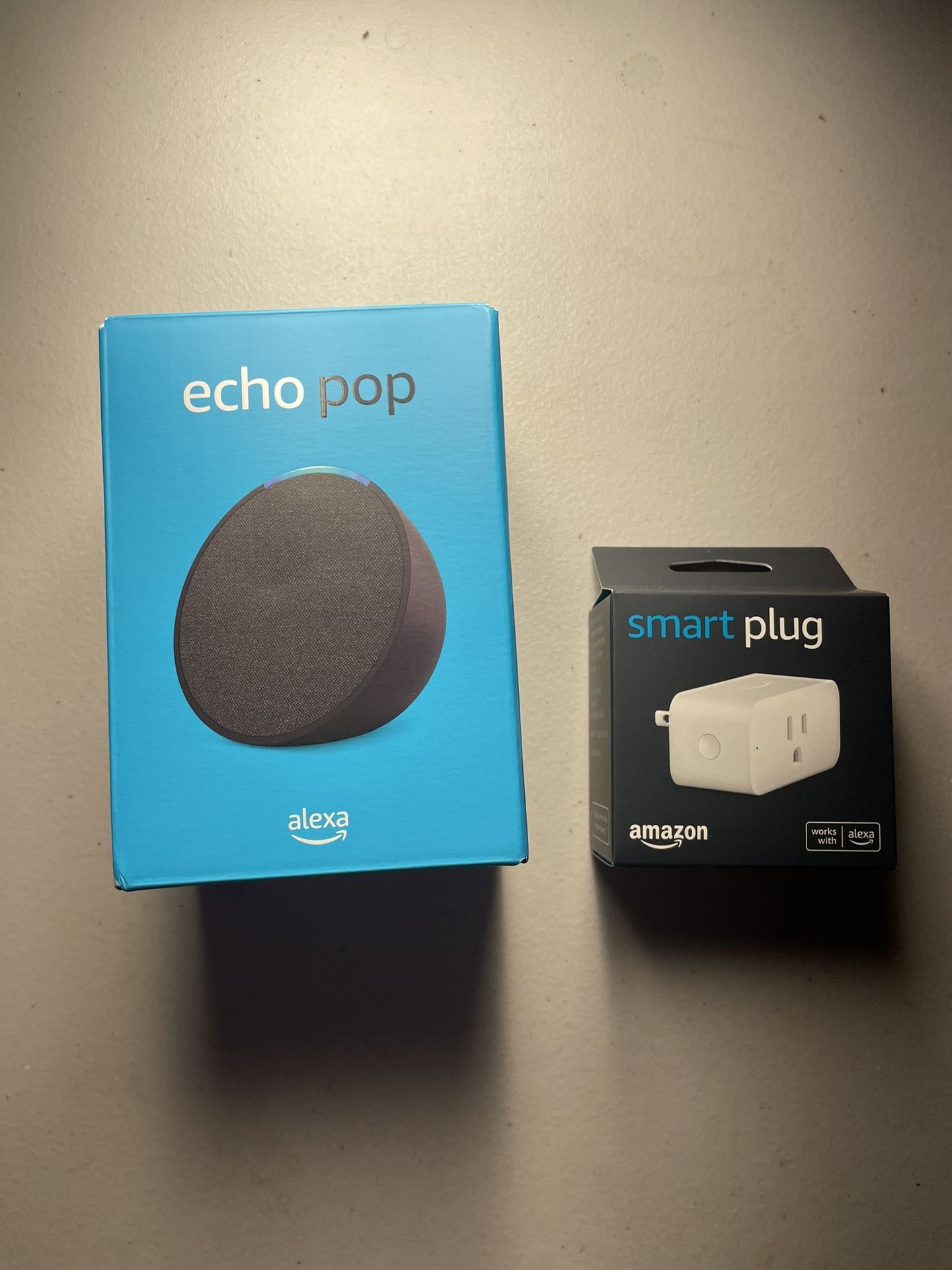 Amazon Echo Pop And Amazon Smart Plug 