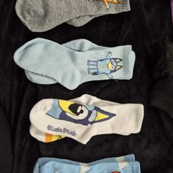 Bluey High Socks 1yr To 3yr Old (4pairs)
