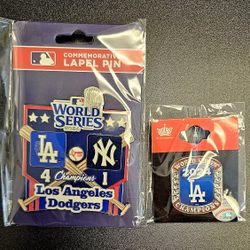 World Series Dodgers vs. Yankees Jumbo Pin
