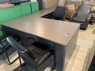 Executive Desk L Shape Gray 72”x78” Sale! New!