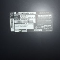 LG 65” 4K UHD Smart TV – Excellent Condition – Works Perfect