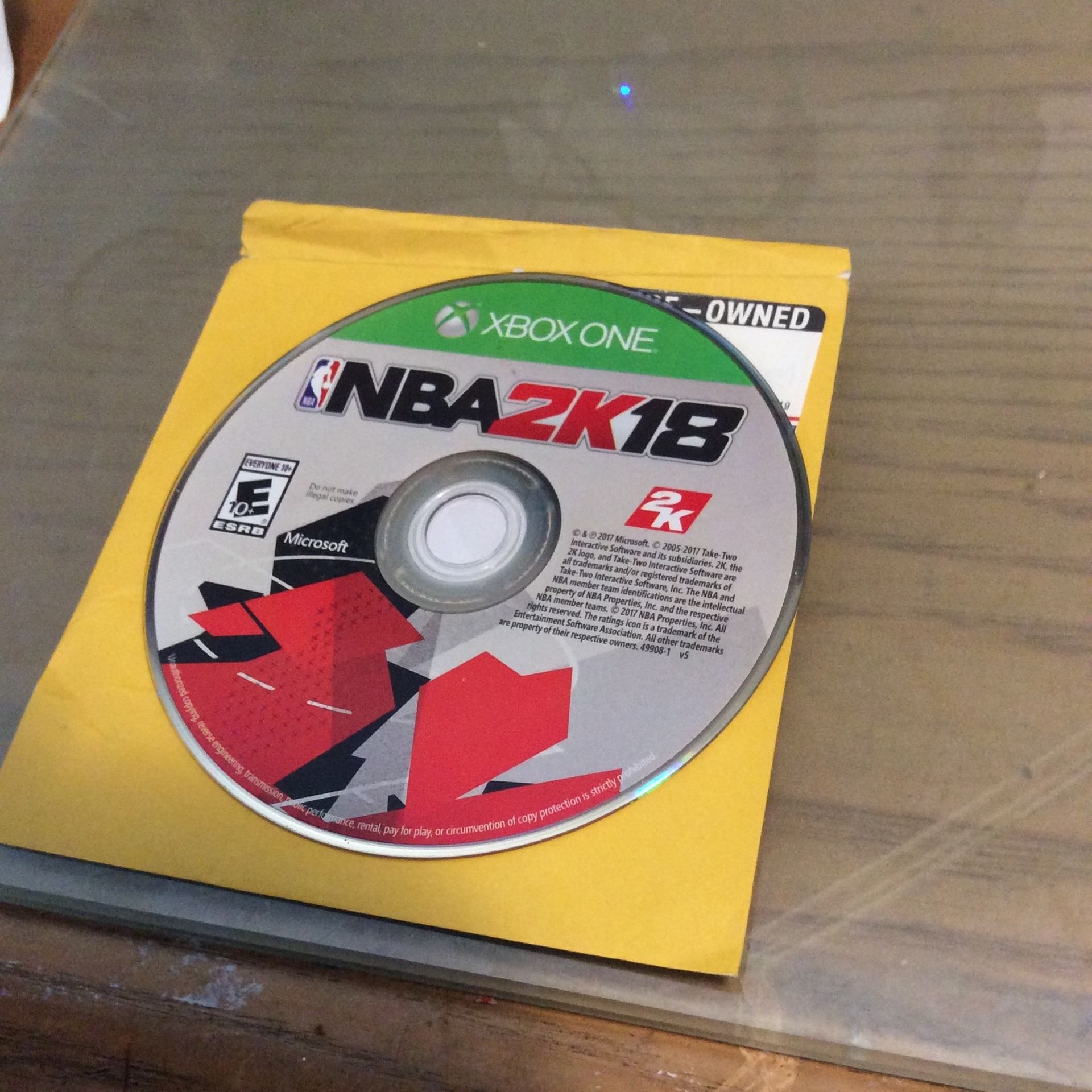 Xbox One NBA 2k 18