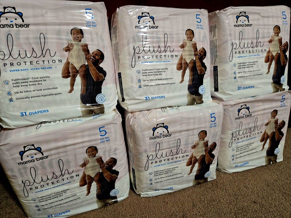 SZ 5 DIAPERS BUNDLE *** MAMA BEAR BRAND
