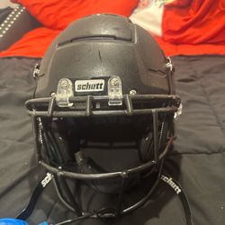 F7 Schutt black football helmet