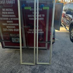 Glass door inserts sixteen by sixty six