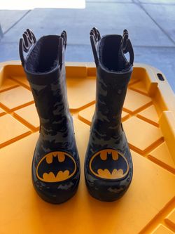 Batman Rain Boots Kids Size 9/10