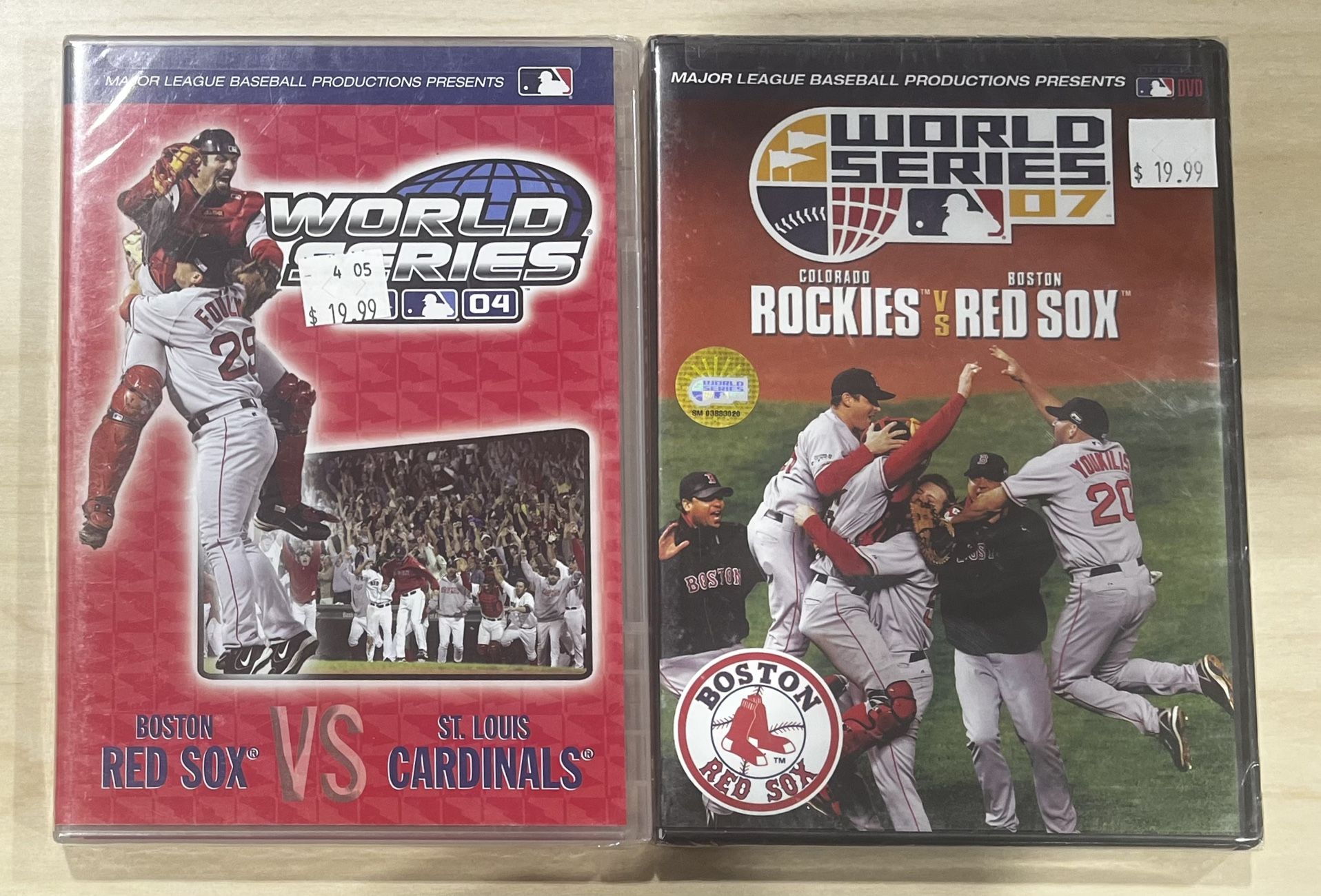 2004 & 2007 World Series DVD Bundle Boston Red Sox Champions Sealed New MLB Base