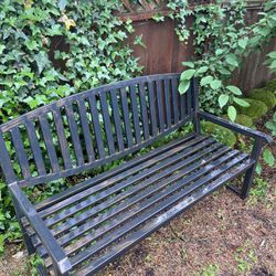 Outdoor Metal Garden Bench